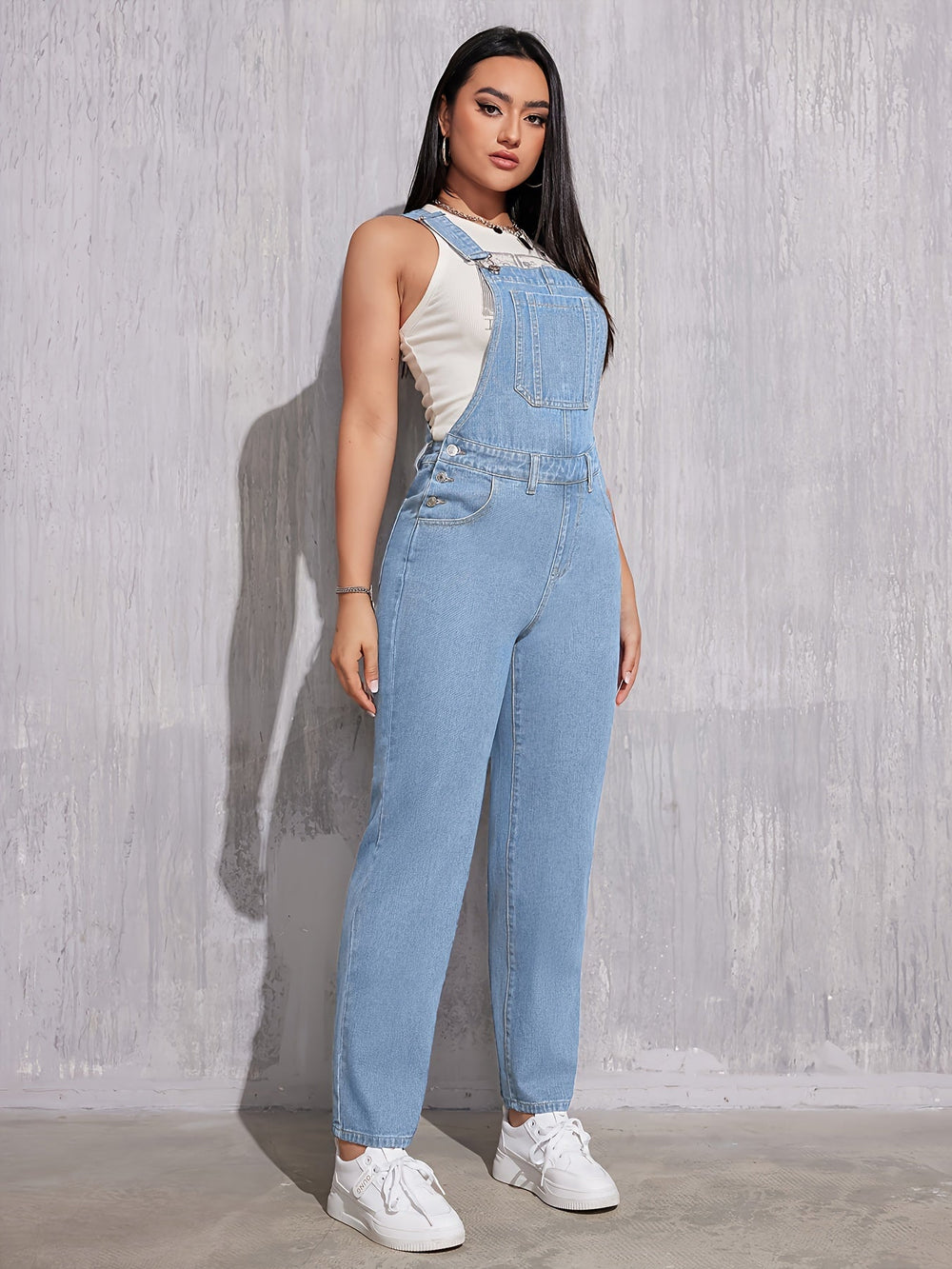 Levoire | Composites Bleu Clair Salopettes En Denim