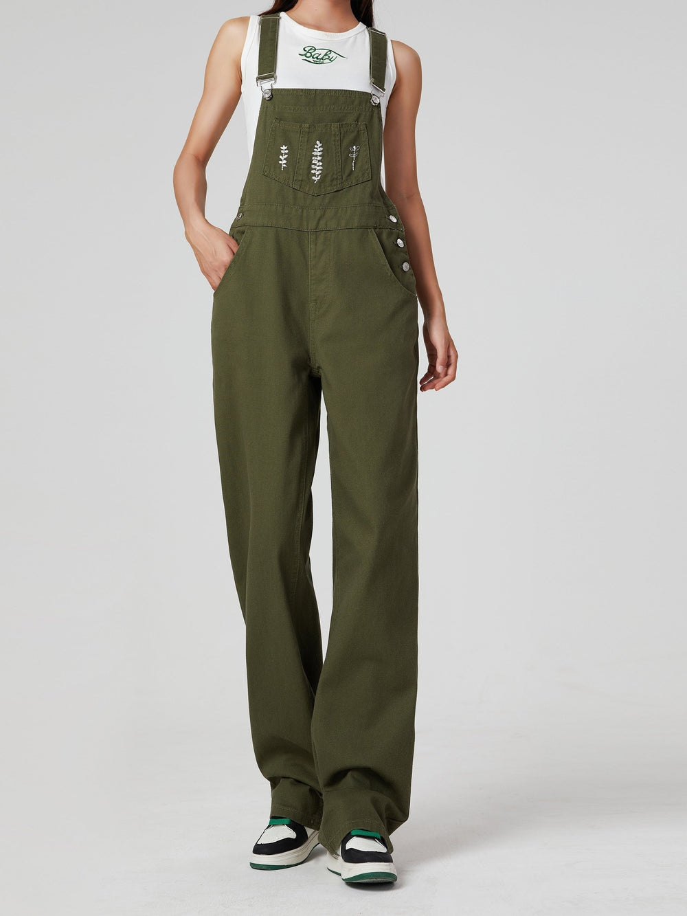 Levoire | Preppy Vert Denim Combinaison