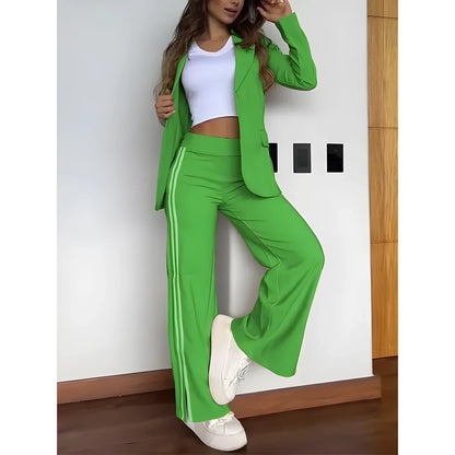 Levoire | Blazer et pantalons larges Vert