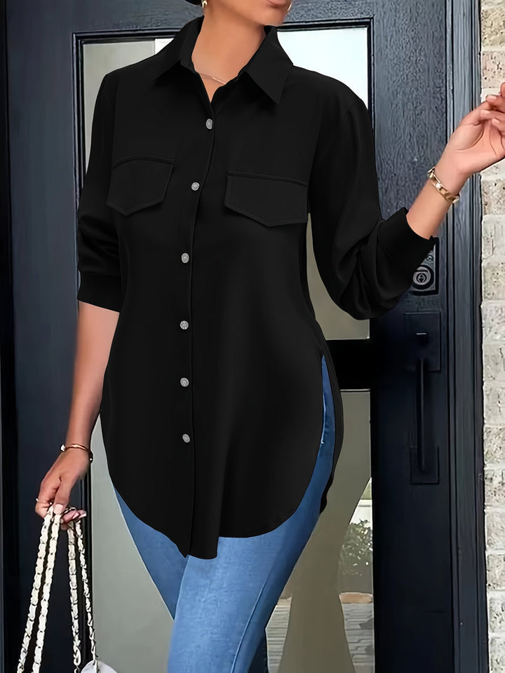 Levoire | Simple Unicolore Chemise Noir