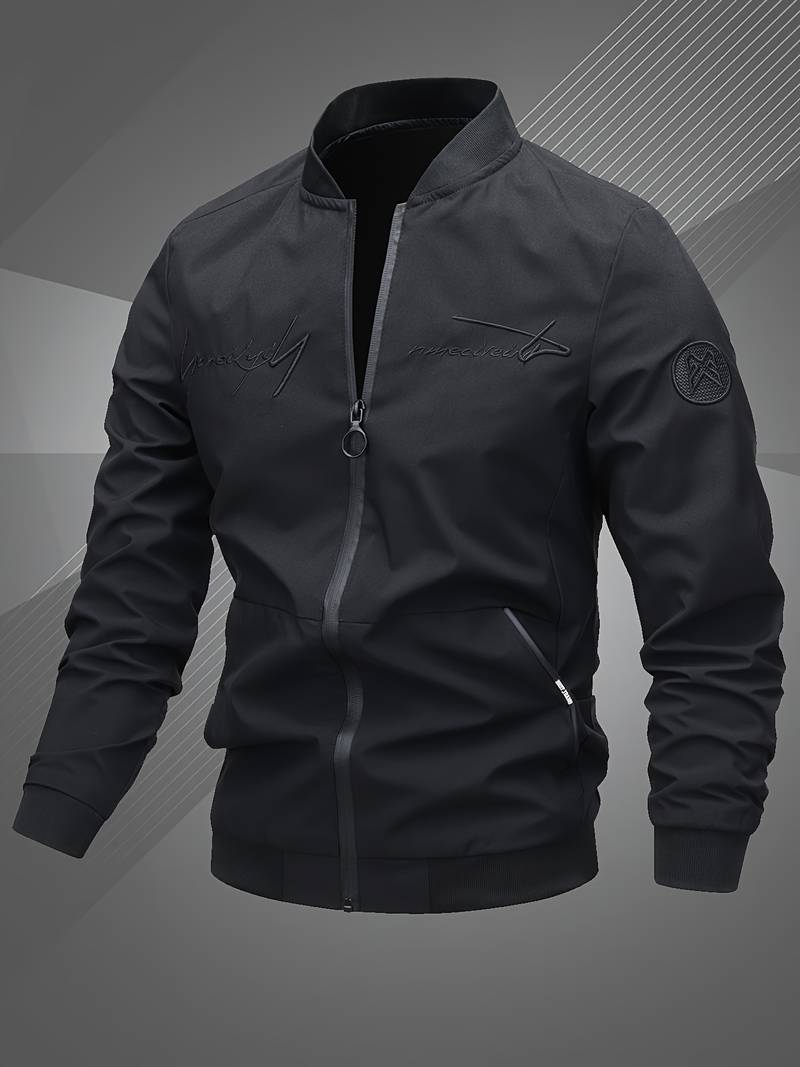 Levoire | Veste à col avec fermeture éclair à manches longues et poches Noir