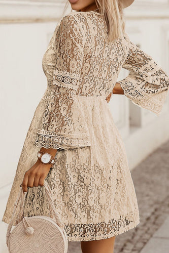 Levoire | Robe À Manches Trois Quarts Décolleté En V