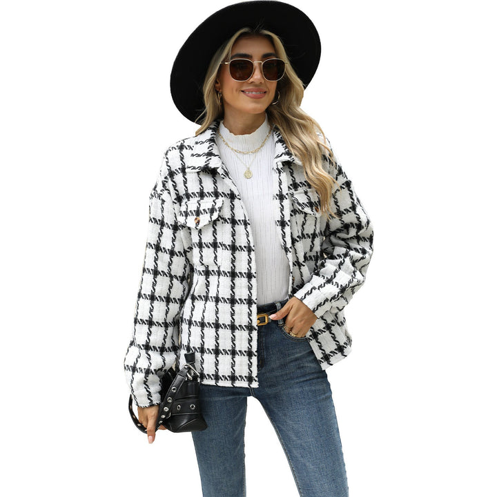 Levoire | Vêtement Femme Ample Carreaux Blanc