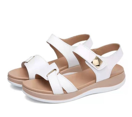 Levoire | Sandales Confortables Pour Orteils Larges Blanc