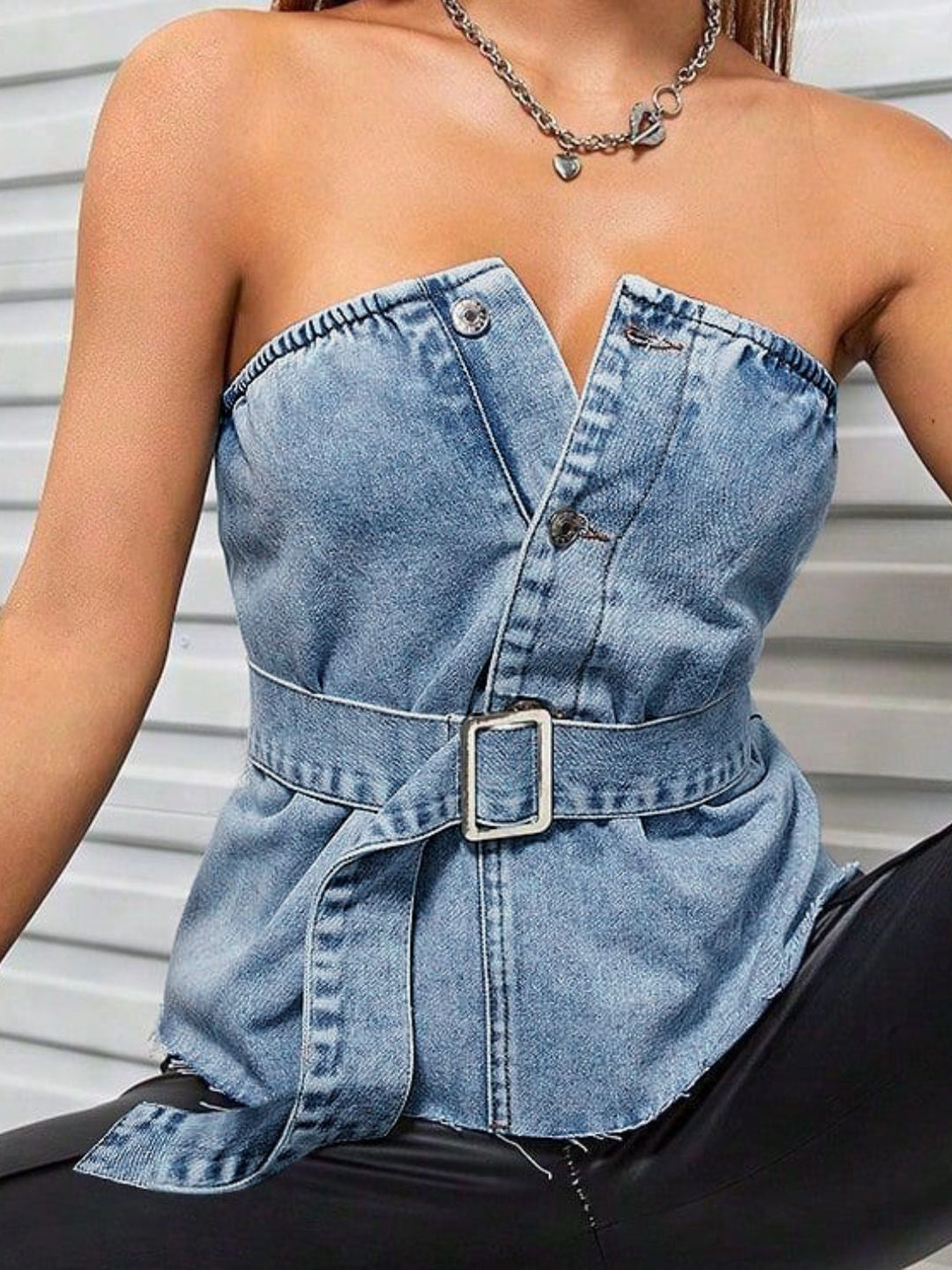 Levoire | Jeans Croisés Large Avec Poches