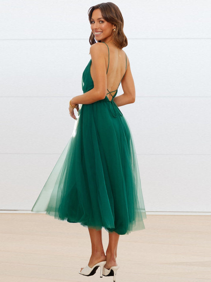 Levoire | Robe Camisole À Col Sweetheart Imprimée Liée