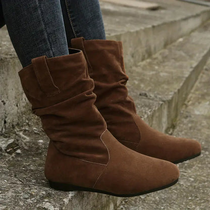 Levoire | Bottes En Cuir De Buffle À Taille Moyenne