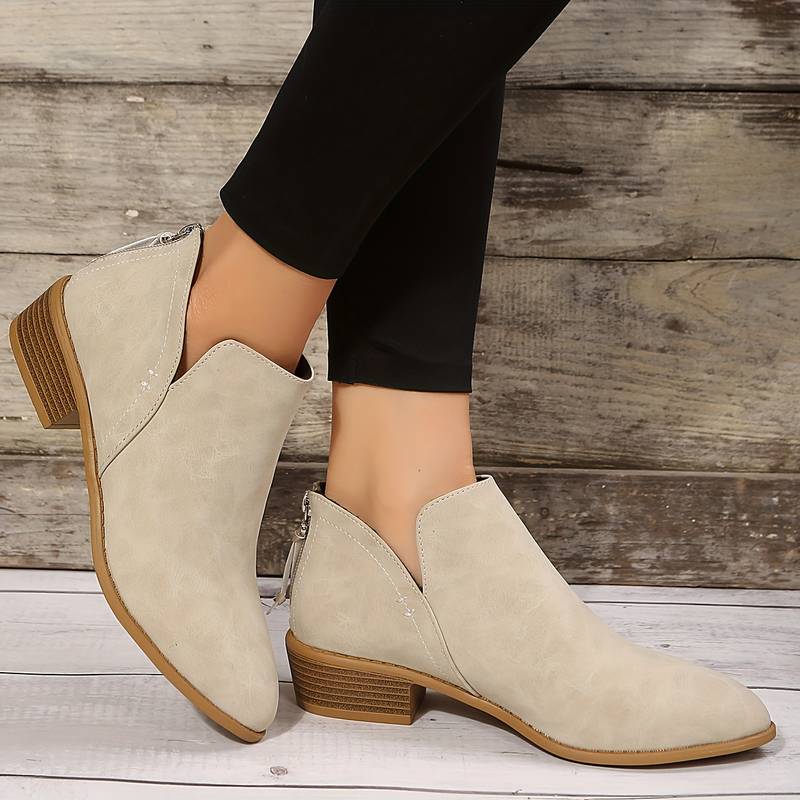 Levoire | Bottines Rutsjesikker Zippées Beige