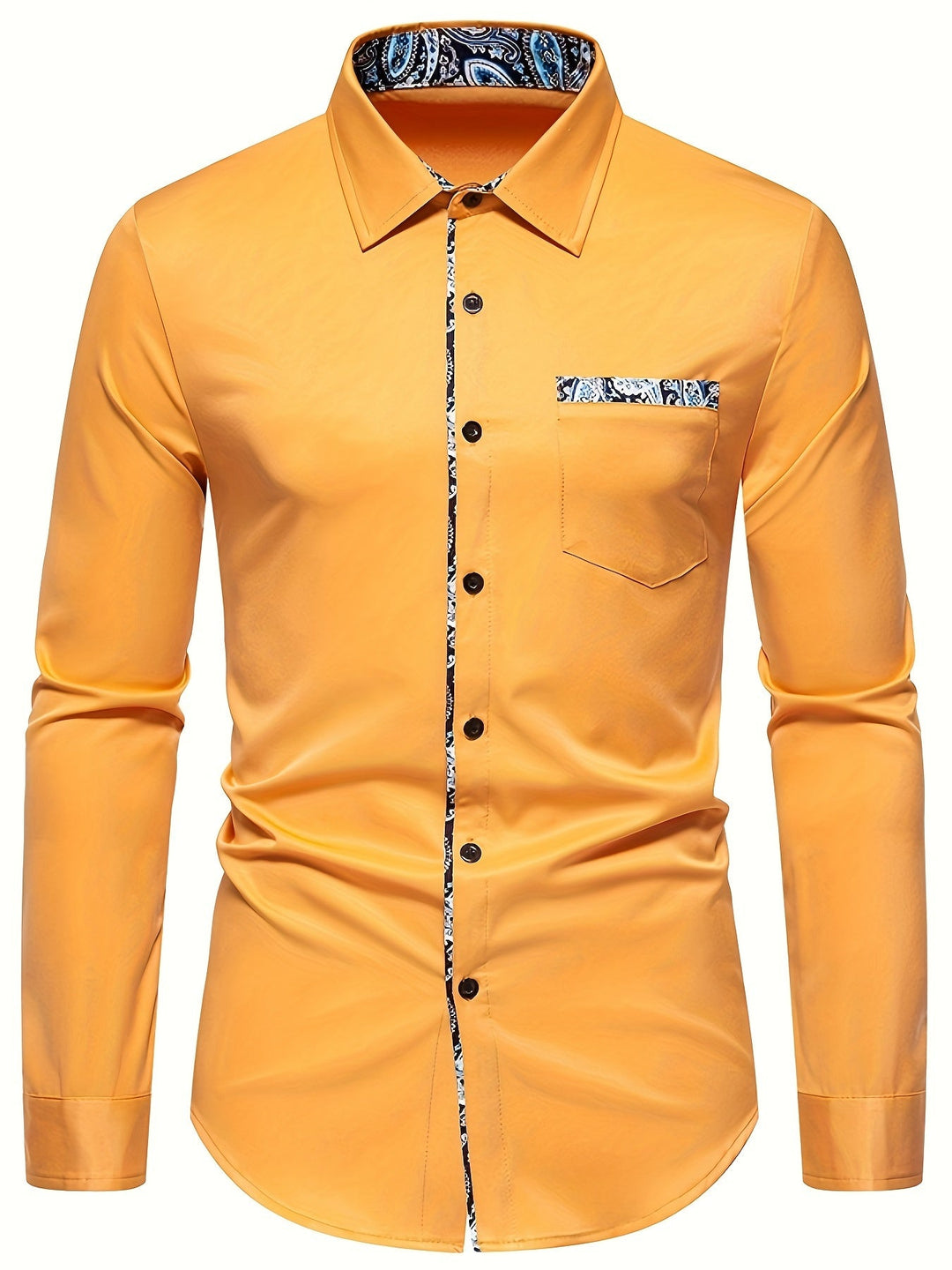 Levoire | Chemise À Col Pour Hommes À Motifs Paisley