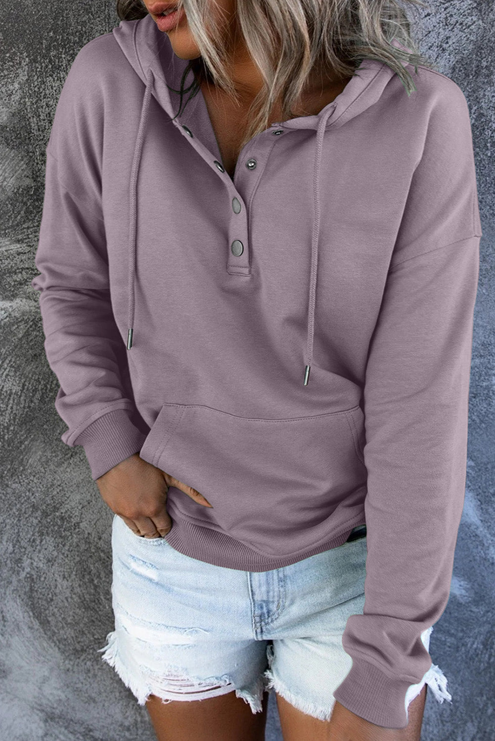 Levoire | Pull Fleece Chaud Avec Capuche Et Boutons
