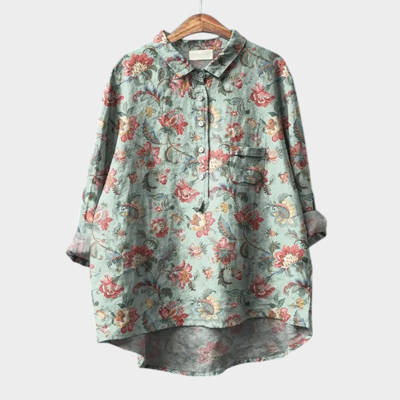 Levoire | Blouse Douce À Coupe Fluide Turquoise