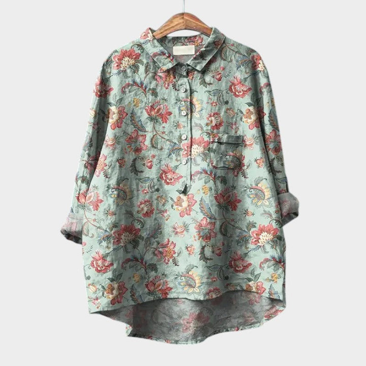 Levoire | Blouse Douce À Coupe Fluide Turquoise