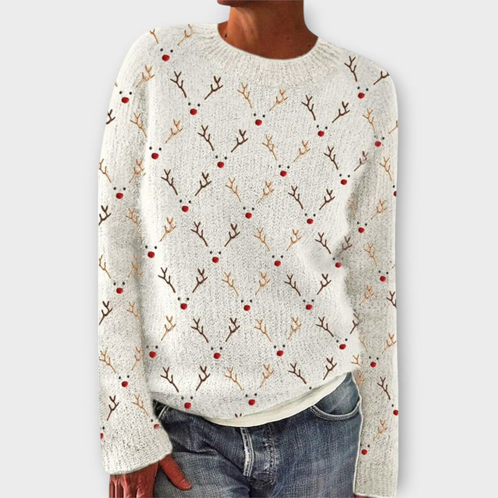 Levoire | Pull de Noël confortable Blanc (Seulement 4 pièces restantes)