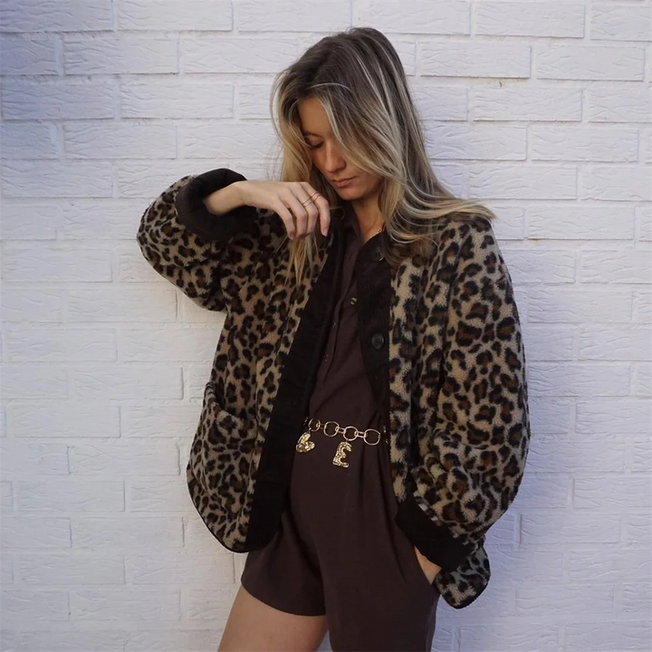 Levoire | Gilet Avec Motif Léopard