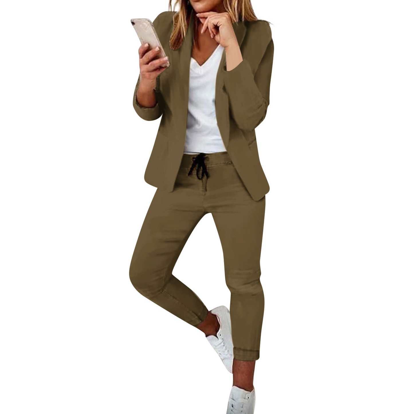 Levoire | Ensemble Blazer Chic & Pantalons Vert