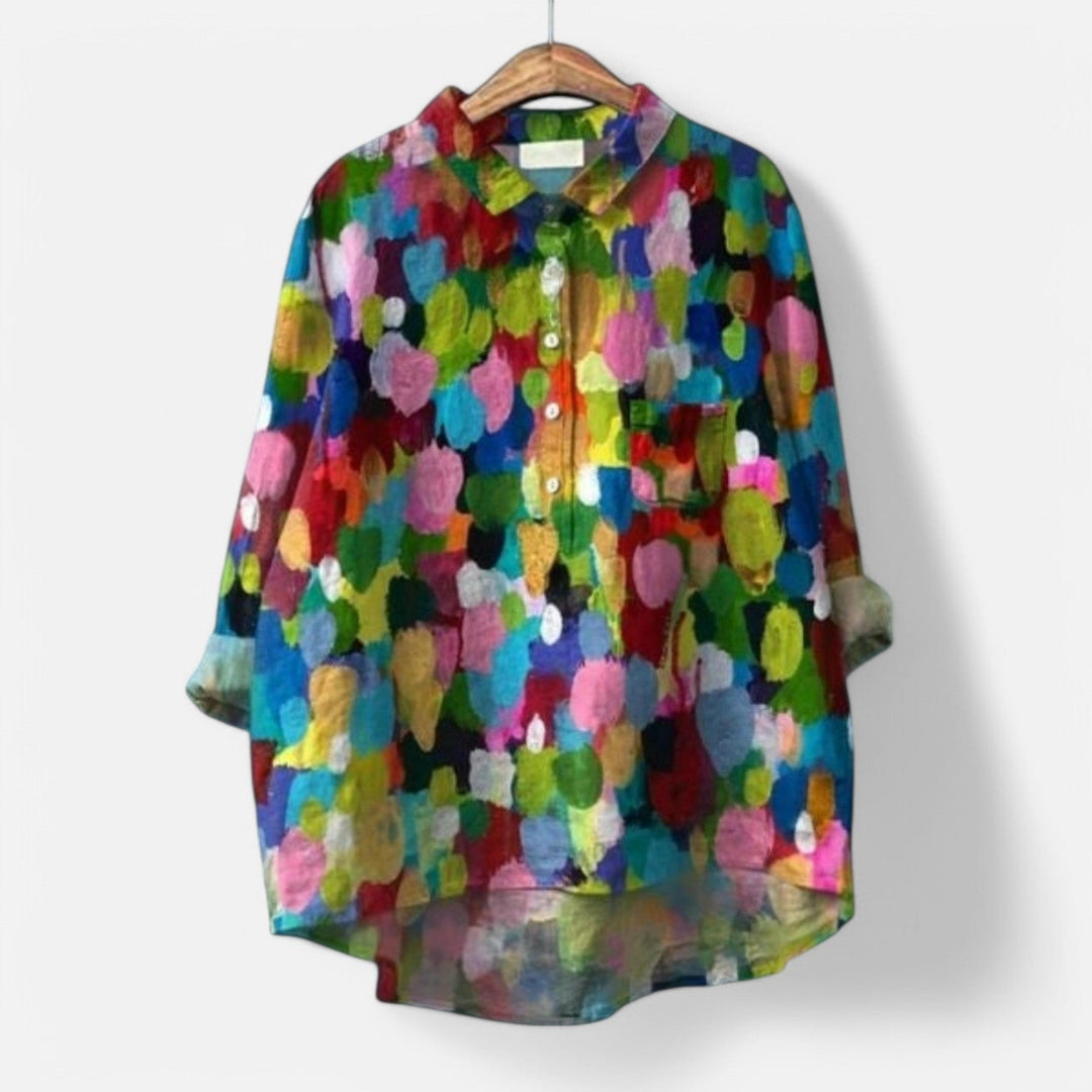 Levoire | Chemisier Élégant Avec Motif Floral Et Une Touche De Grâce Modèle 7