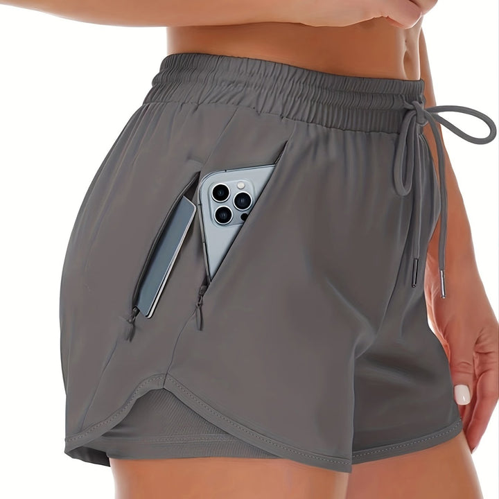 Levoire | Shorts De Fitness De Course 2 En 1 Unis Avec Plusieurs Poches