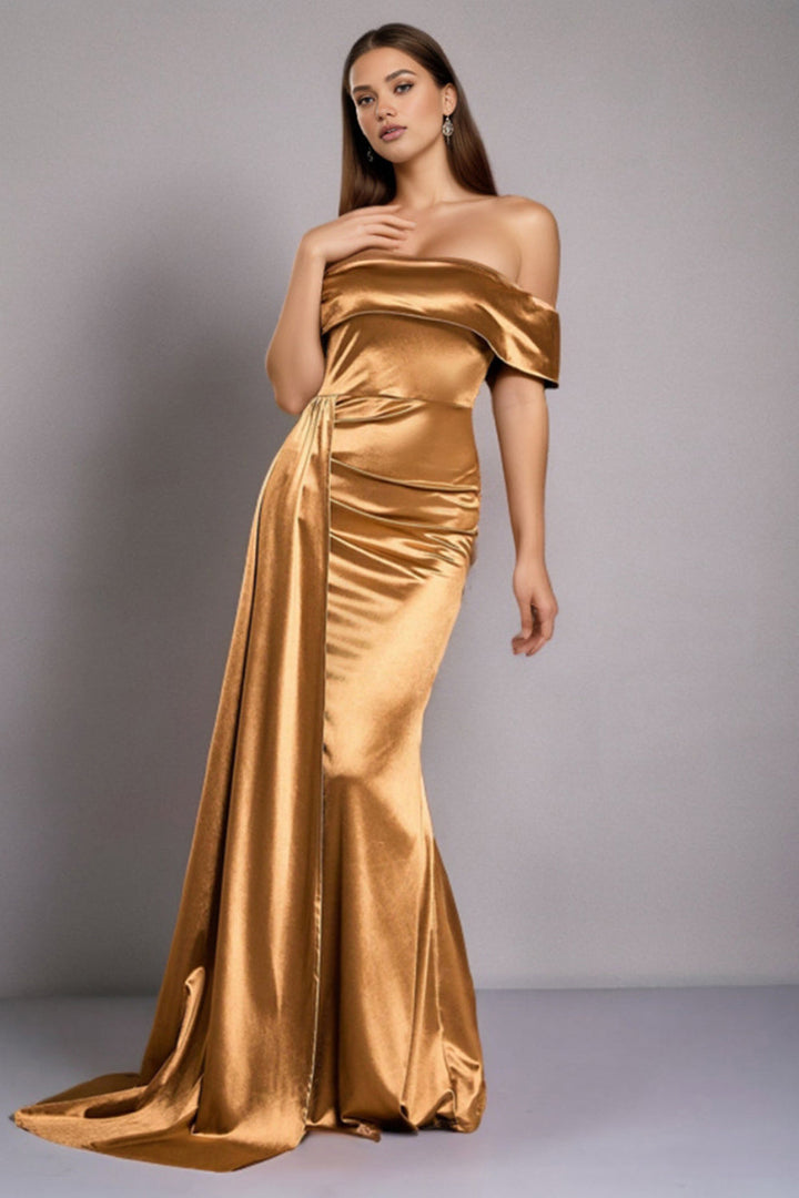 Levoire | Robe Satin Épaule Dénudée