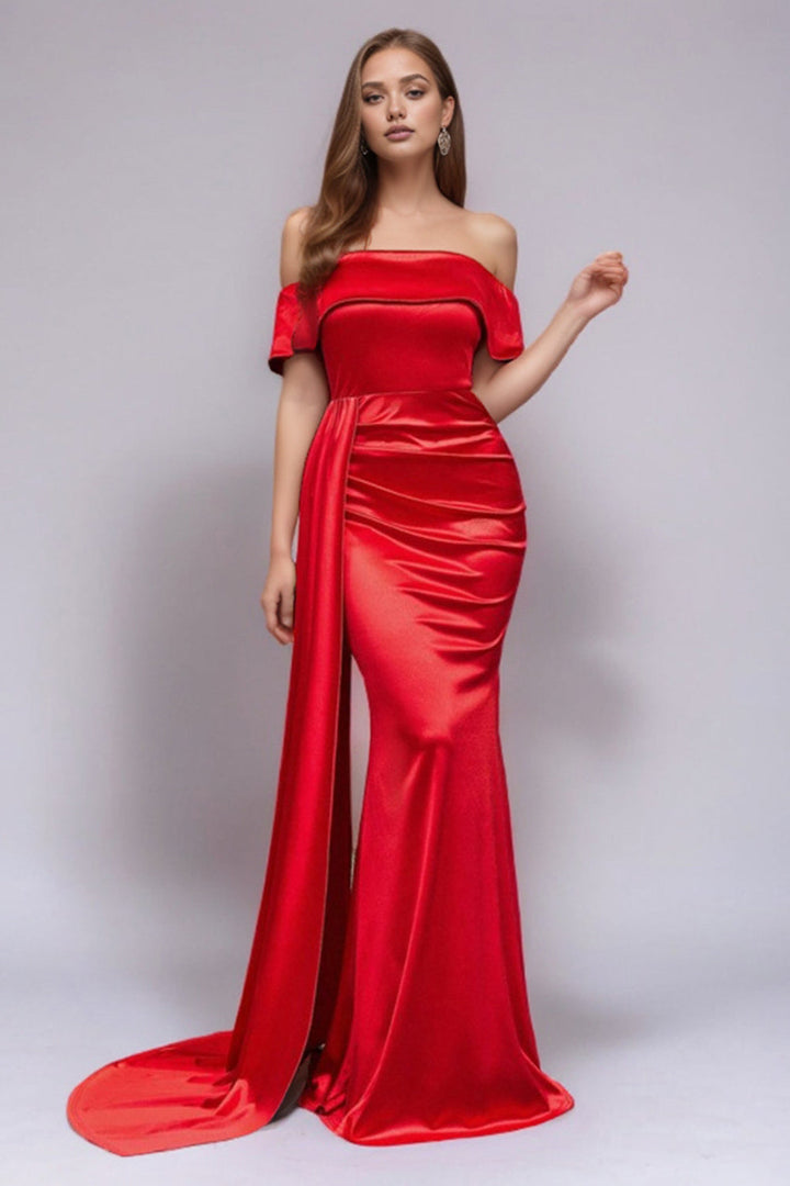 Levoire | Robe Satin Épaule Dénudée