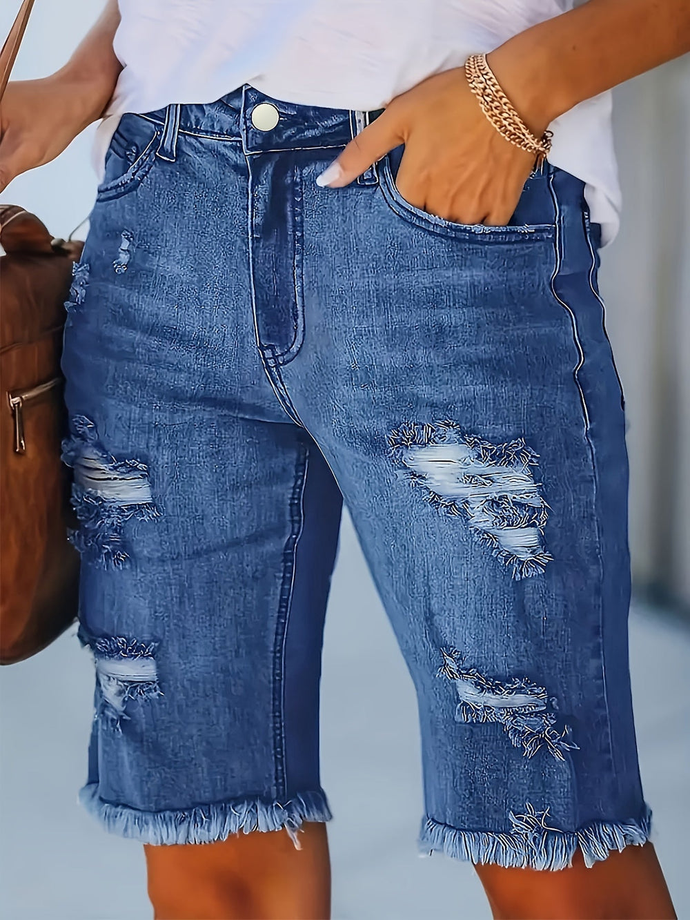 Levoire | Revityt Vartalohartsi Jeans Taille Haute Et À Ourlet Élastique