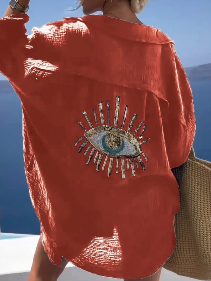 Levoire | Élégante chemise de loisirs Orange