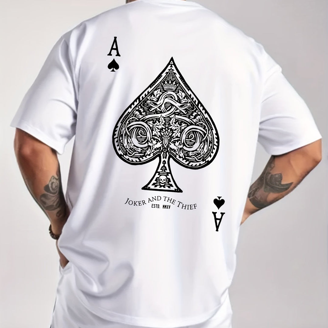 Levoire | Weinlese Ace Of Spades Impression T-Shirt D'Été
