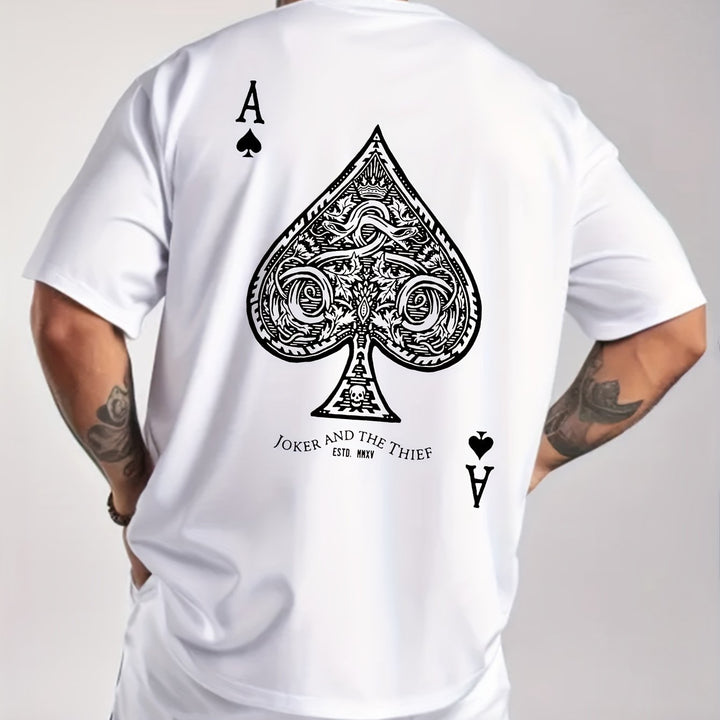 Levoire | Weinlese Ace Of Spades Impression T-Shirt D'Été