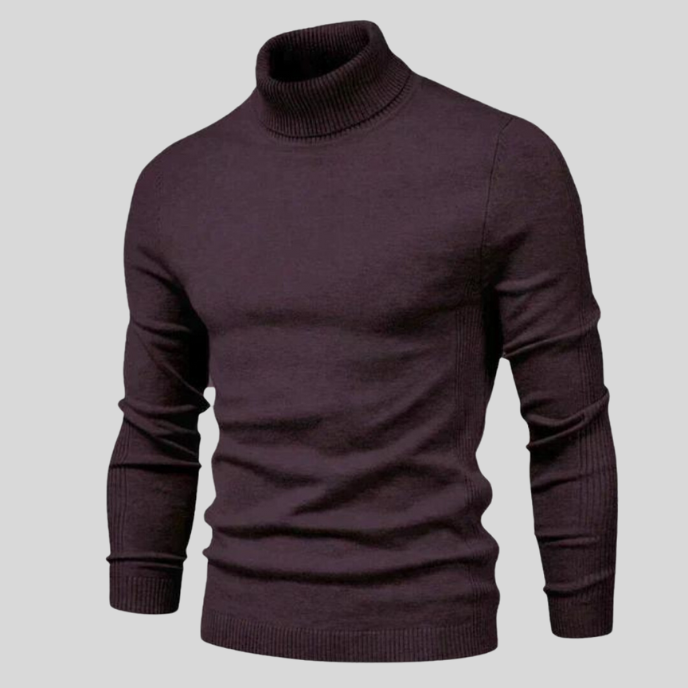 Levoire | Pull À Col Roulé Tendance Vin rouge