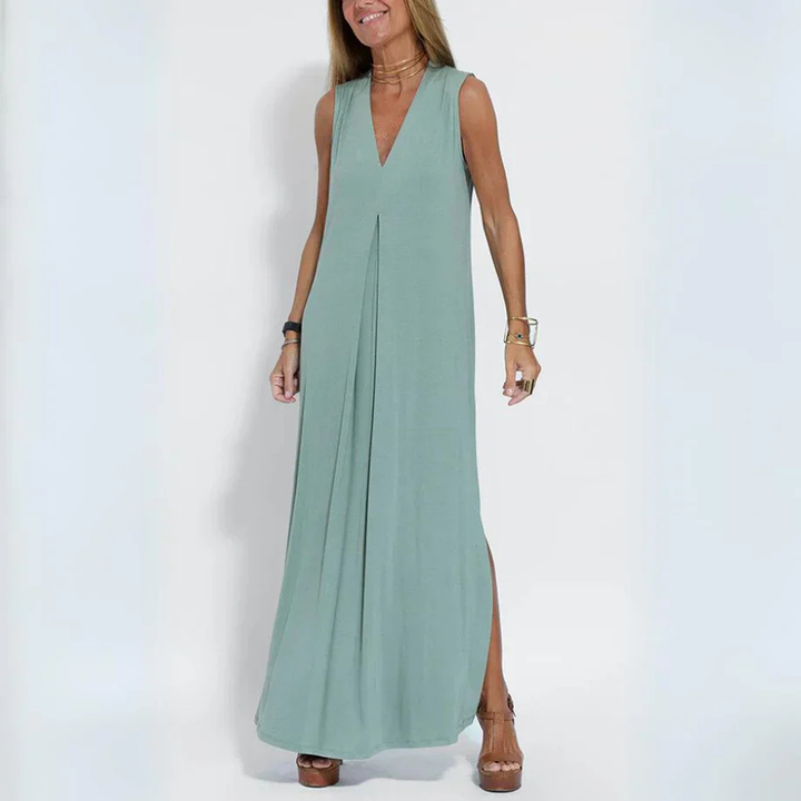 Levoire | Robe maxi minimaliste pour des soirées d'été détendues