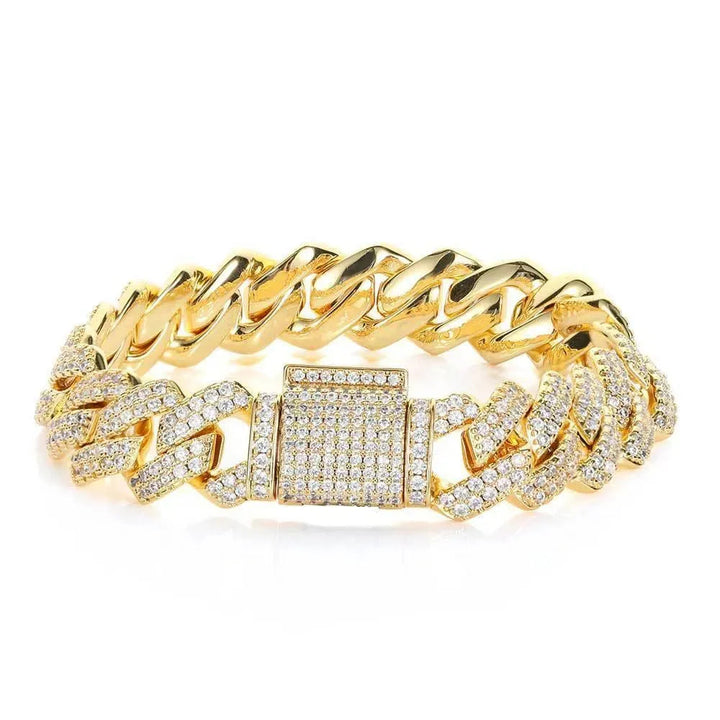 Levoire | Bracelet pour homme en zircon Doré