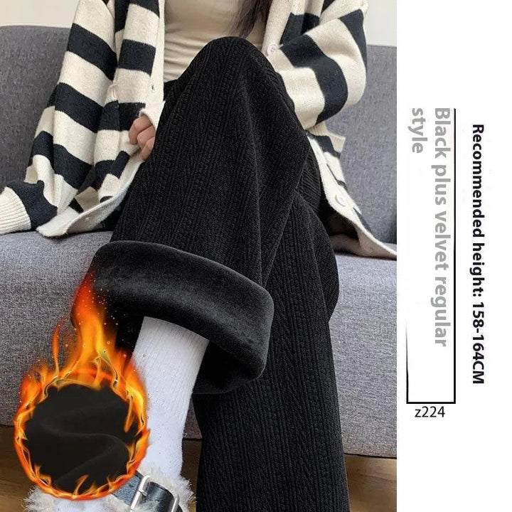 Levoire | Pantalons Ely avec jambe droite Manteau Regular Épais