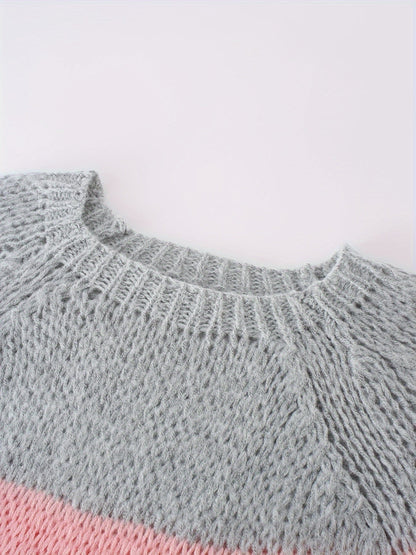 Levoire | Robe En Tricot Rayée Élégante À Manches Longues