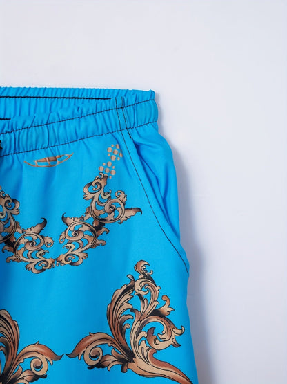 Levoire | 2 Pièces Costume Homme Avec Motif Floral Doré