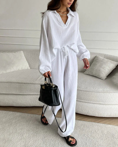 Levoire | Ensemble Deux Pièces Simple Avec Décolleté En V