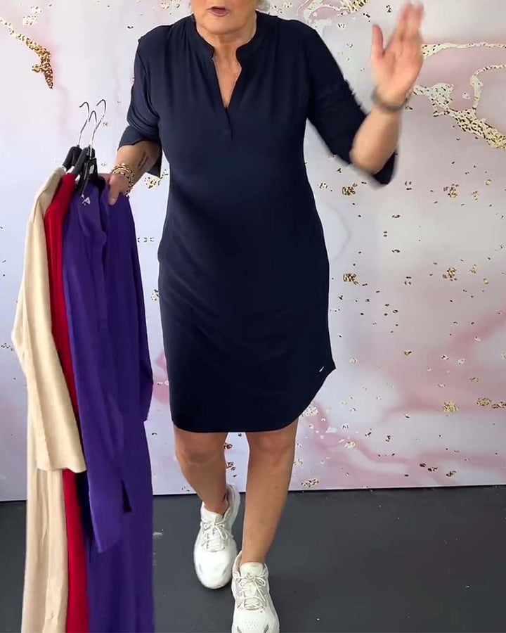 Levoire | Col V élégant robe