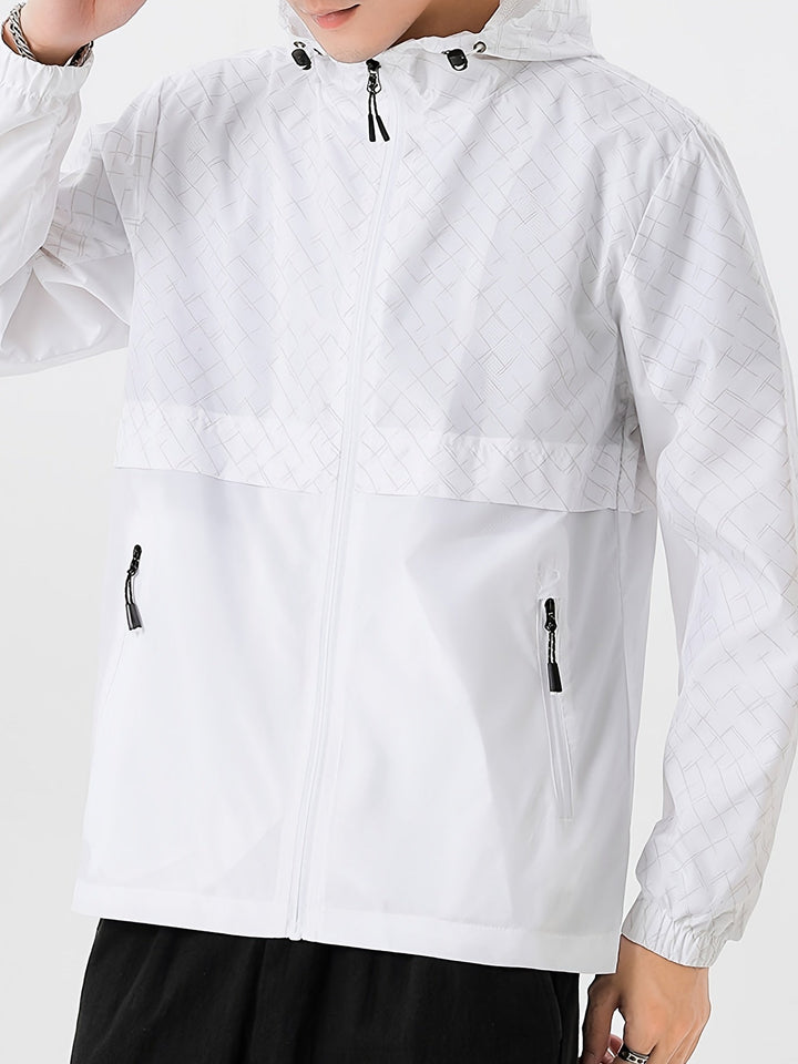 Levoire | Veste De Pluie Pour Hommes À Motif Écossais