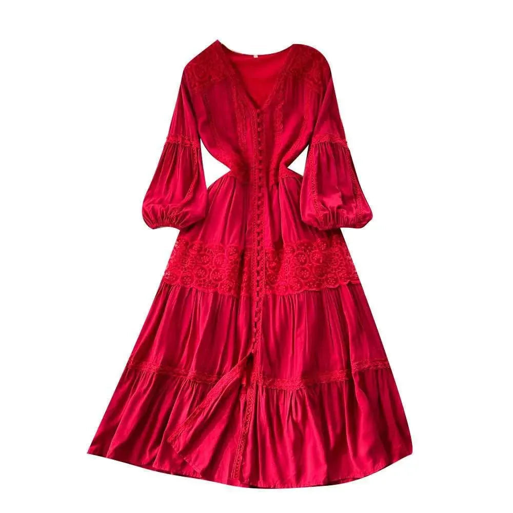 Levoire | Robe avec manches bouffantes et taille délicate
