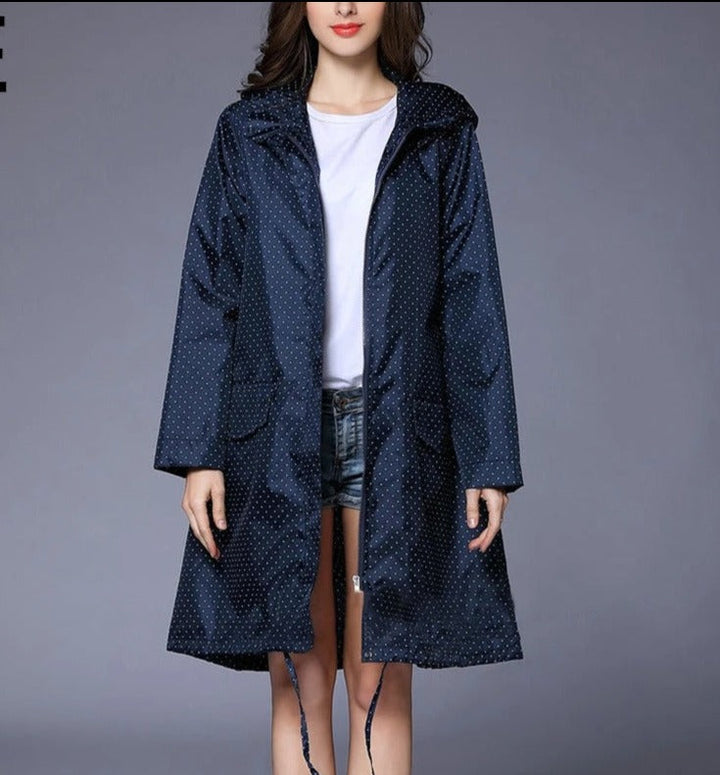 Levoire | Veste De Pluie Coupe-Vent Avec Fermeture Éclair Bleu b