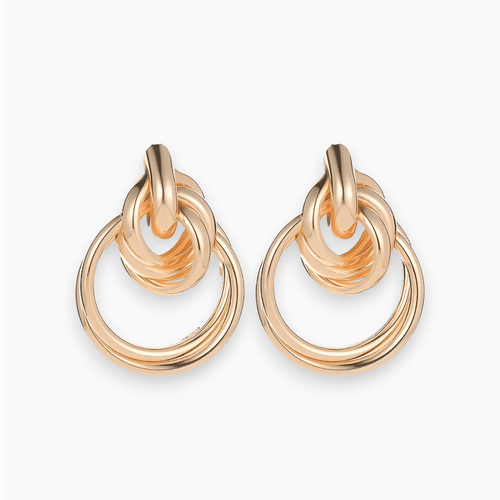 Levoire | Boucles D'Oreilles Dorées Au Style Français Et Bord Punk