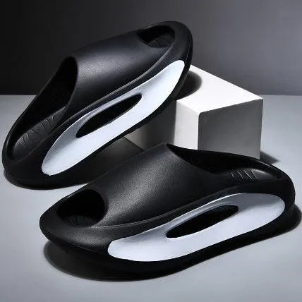 Levoire | Chaussons polyvalents minimalistes et antidérapants avec semelle épaisse HY2306A Noir