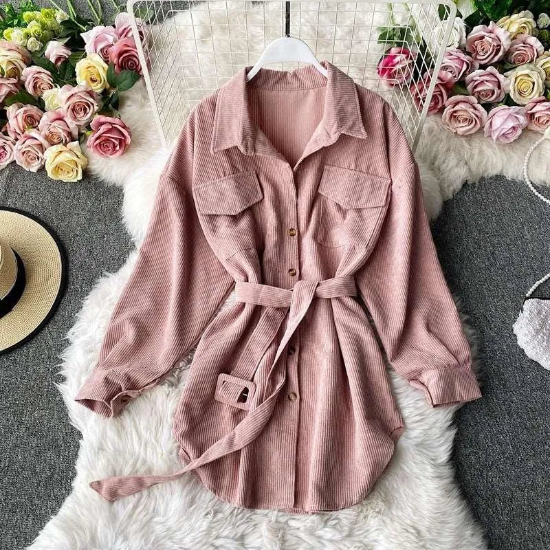 Levoire | Robe en velours Rosa Une taille