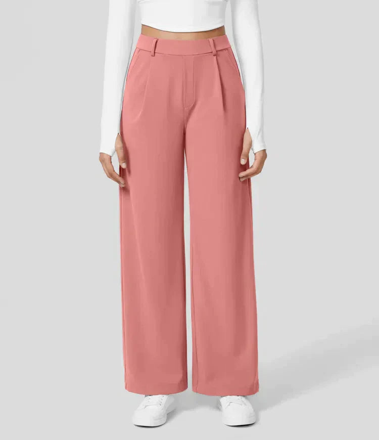 Levoire | Pantalon Palazzo Évasé Taille Haute Pour Femmes