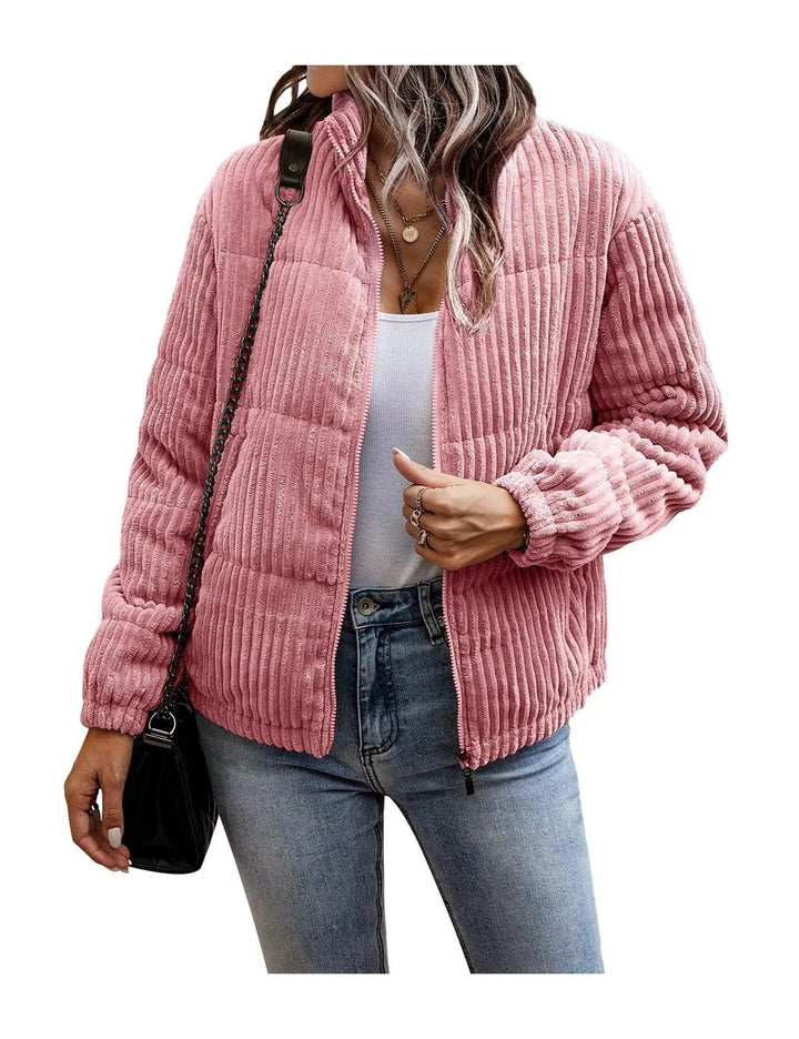 Levoire | Veste légère avec cordon et poche courte Rosa