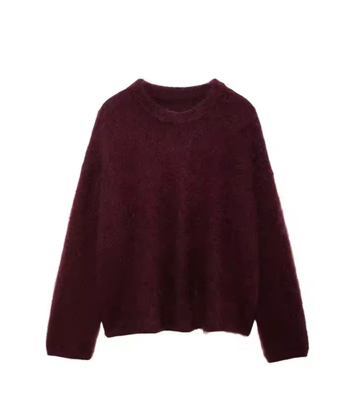 Levoire | Pull Douillet En Bordeaux