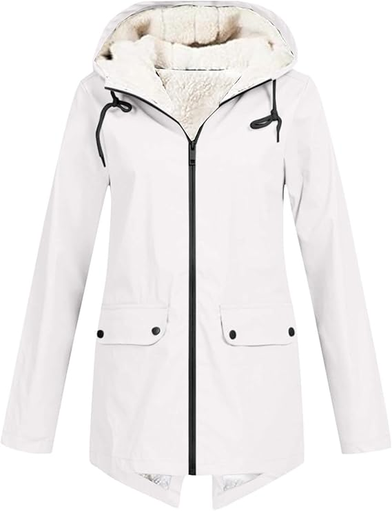 Levoire | T-Shirt À Manches Longues Sweat À Capuche Avec Zip Blanc