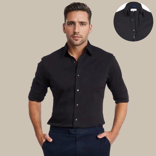 Levoire | Chemise Sans Plis Avec Fermeture Éclair
