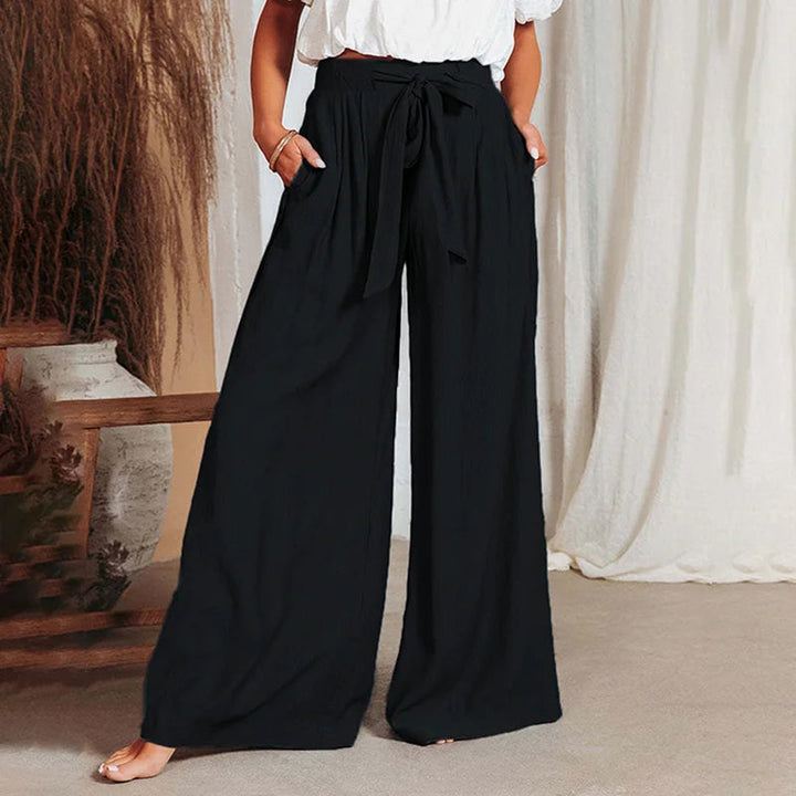 Levoire | Pantalons D'Été Élégants Et Légers Pour Femmes Avec Une Coupe Large Noir