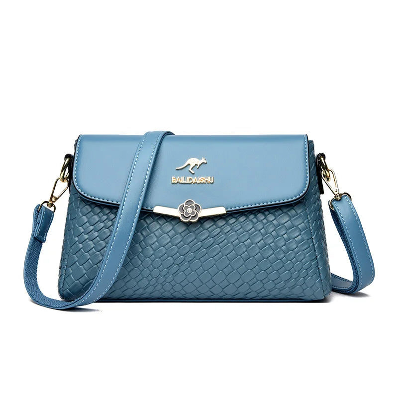 Levoire | Sac À Épaule Tissé Bleu