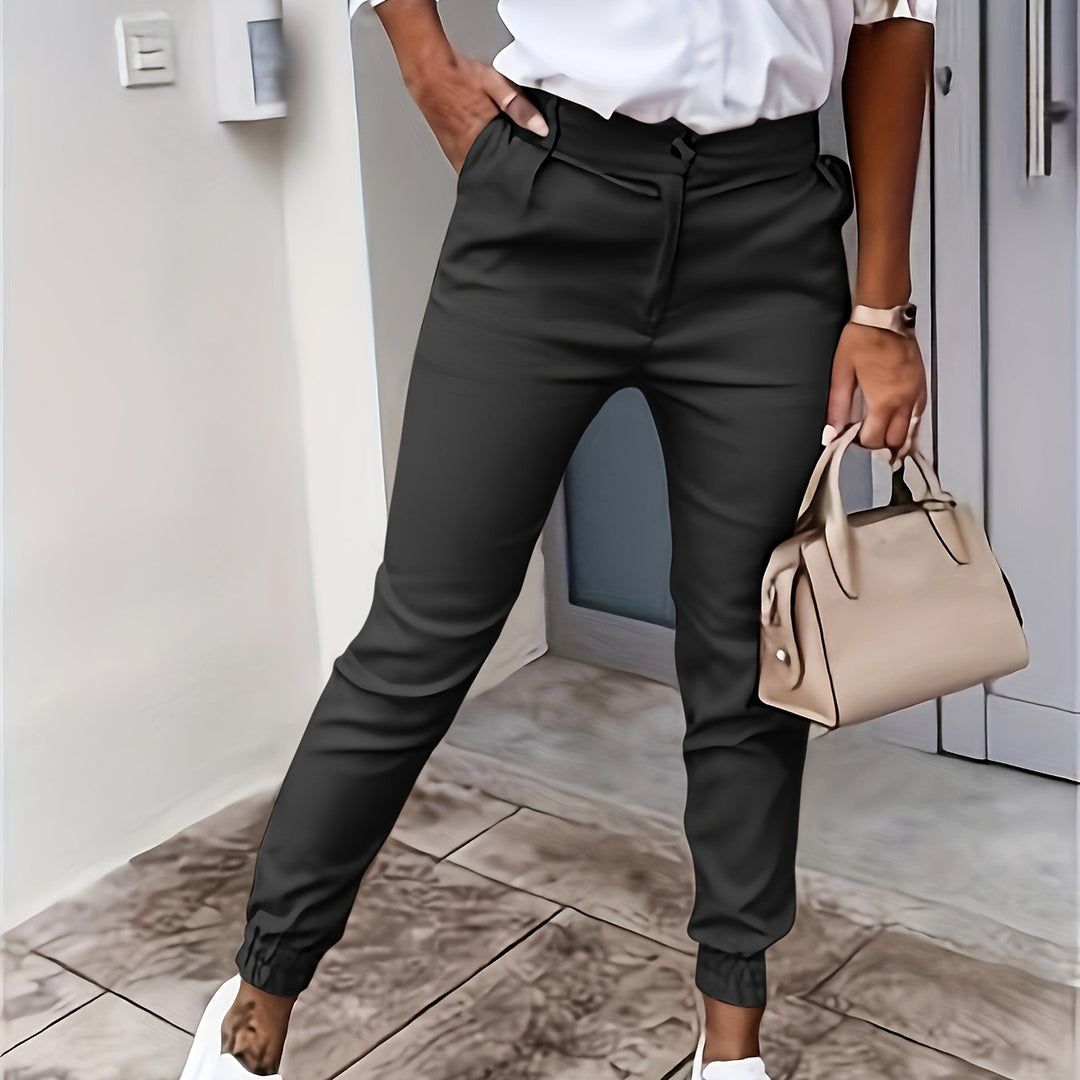 Levoire | Pantalon Uni Pour Femmes Avec Boutons