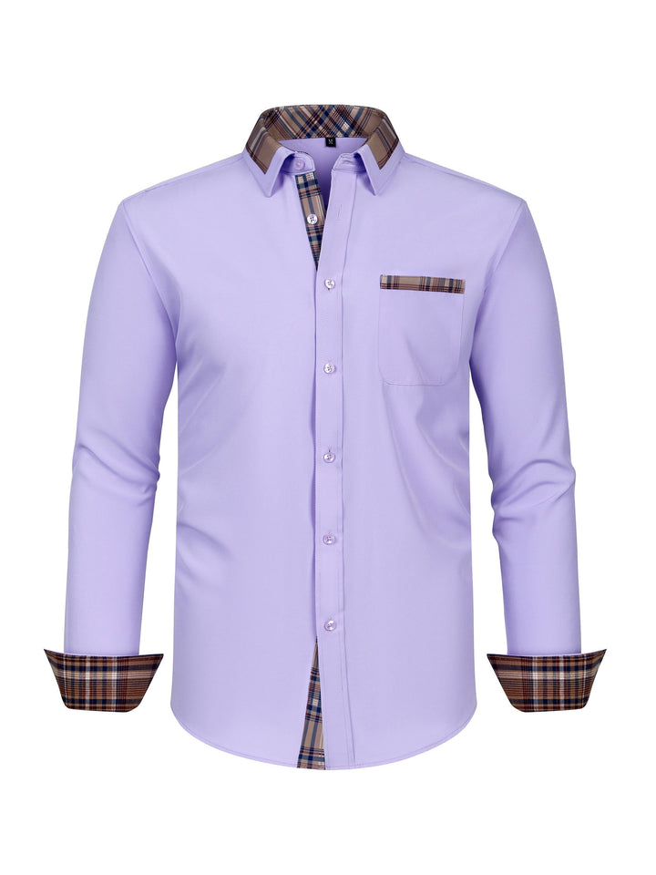 Levoire | Chemise Fine Adaptée Aux Affaires Avec Col À Carreaux